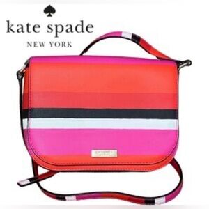 Kate Spade|Limited Edition Stacy Lauren Way Bonita Stripe Crossbody Bag•••As Is*